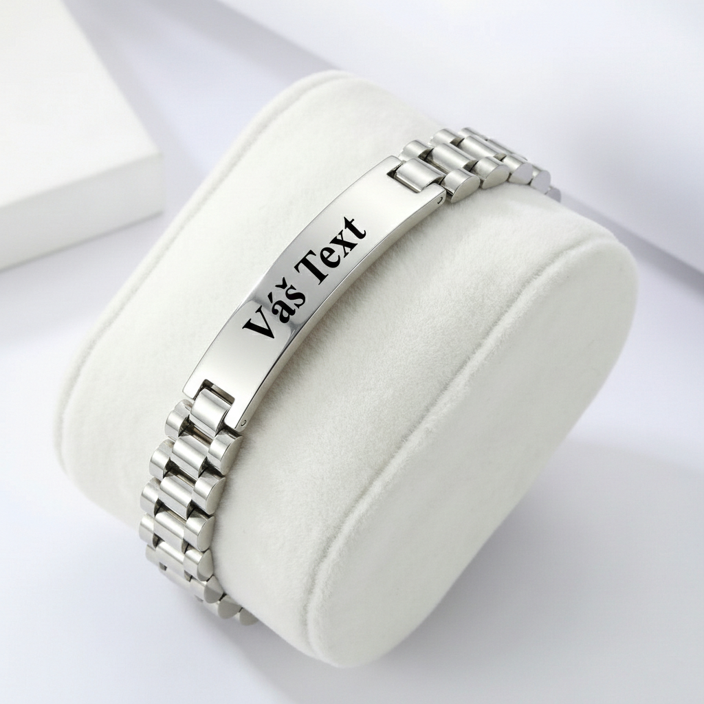 Ocelový Náramek s Vlastním Textem